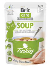 Soupe Brit Care à la dinde Aliment Humide Chat 75 G